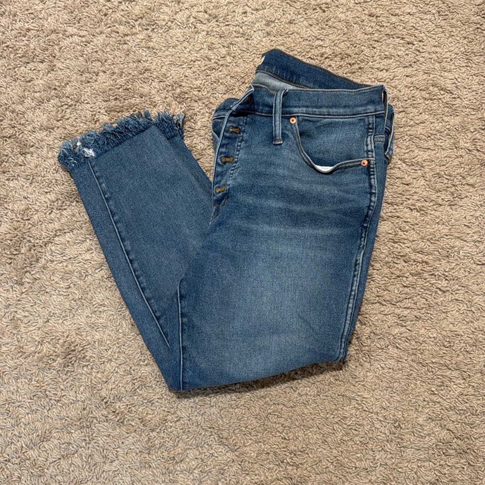 Madewell 10” high rise skinny 34P